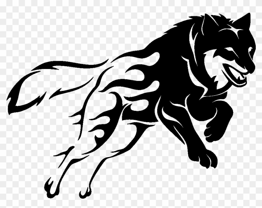 Wolf Funny Jdm Auto Car Bumper Window Vinyl Decal Sticker - Vinyl Wolf Decals #1106915