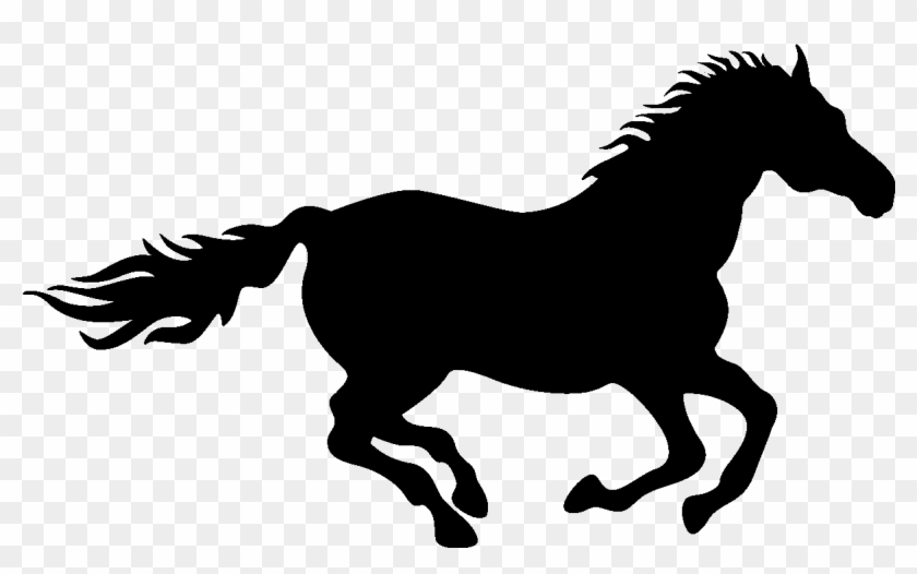 Running Tribal Horse Png Download - Running Horse Silhouette Png #1106981