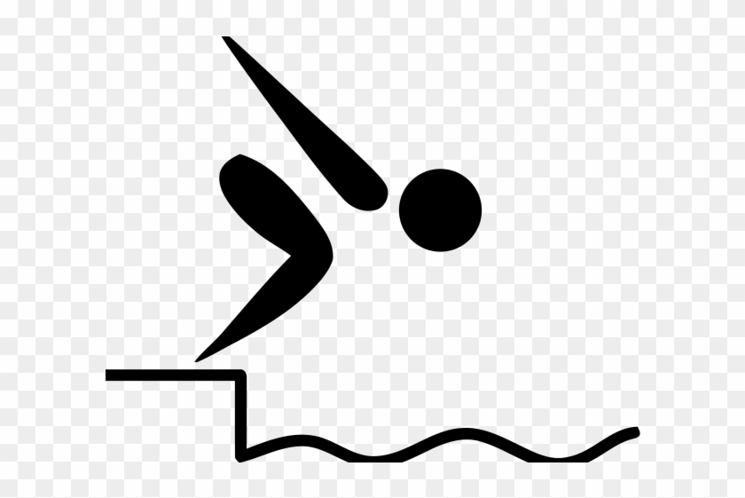 Diving Clipart Swimmer - Olympic Pictogram Swimming #1107091
