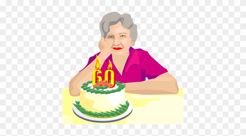 Woman Birthday Clipart - Gif Of 60 Birthday #1107147