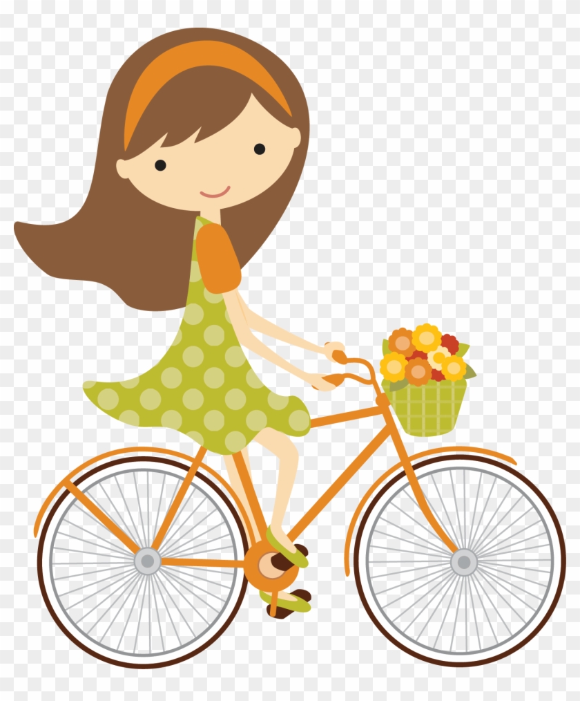 Bicicleta - Fallgirlbrown - Minus - Clipart - Pinterest - Cartoon Riding Bike Png #1107273