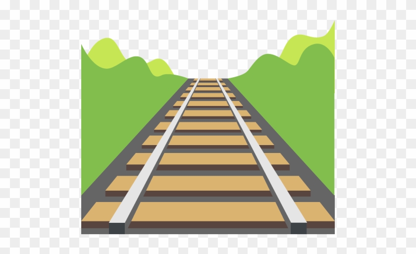 Railway Track Emoji Vector Icon - Via De Tren Png #1107282