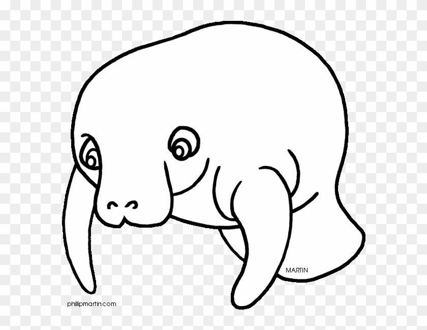 Best Manatee Clip Art - Florida State Mammal #1107311