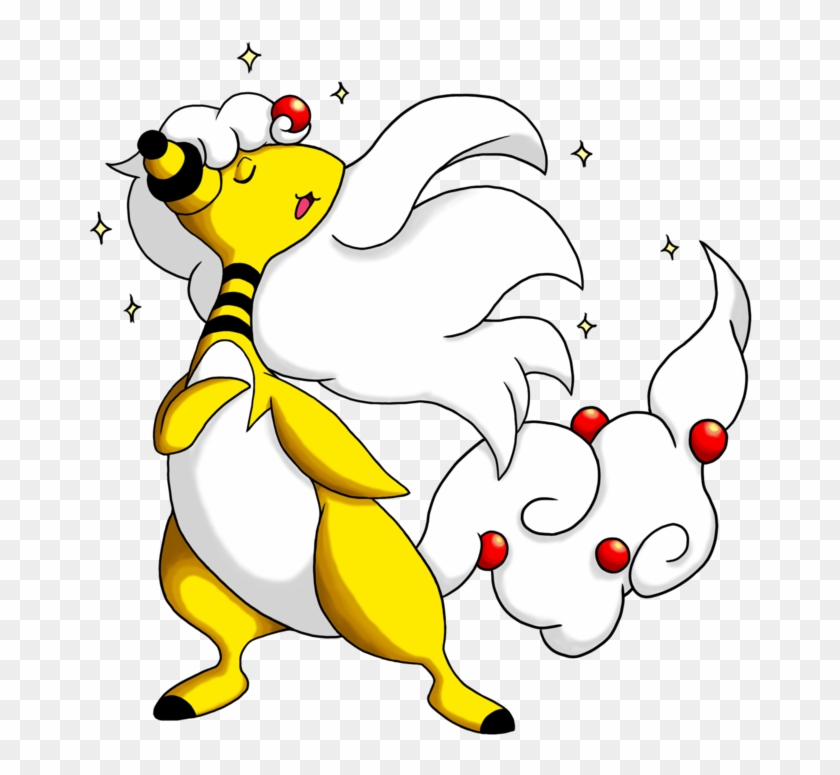 Mega Ampharos Fabulous - Cartoon #1107361