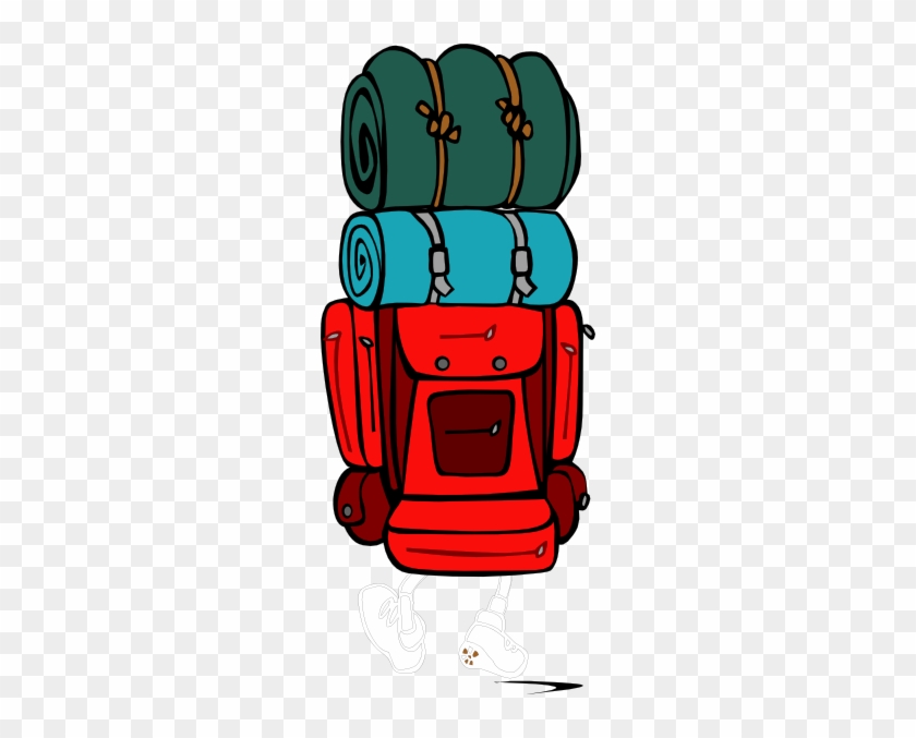 Hiker Backpack Clip Art At Clker Com Vector Clip Art - Rucksack Clipart #1107408