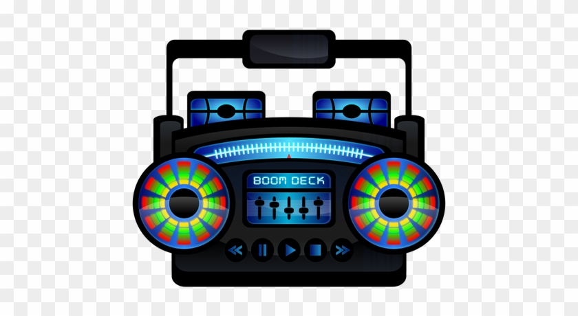 Boombox Vector Clip Art Public Domain Vectors Rh Publicdomainvectors - Music Player Clipart Png #1107431