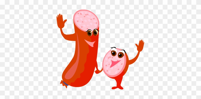 Sausage Meat Clip Art - Sausage Cartoon Clipart #1107465
