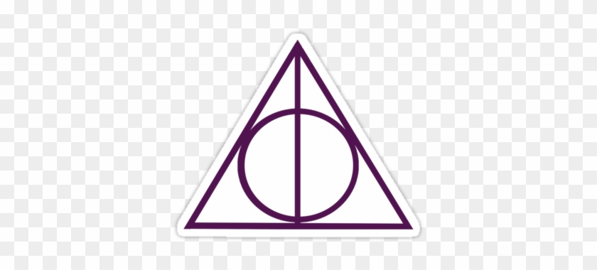 90&grunge Retro Circle Triangle Symbol" Stickers By - Harry Potter Always Symbol #1107469