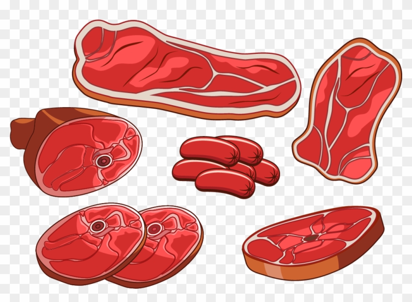 Ham Bacon Meat Drawing - Meat Drawing #1107502