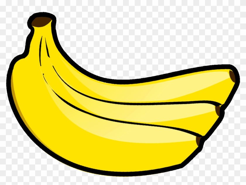 Gambar Kartun Pisang - Cute Banana Clipart #1107549