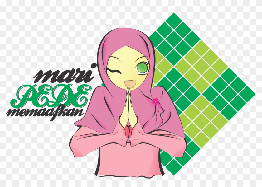 Mari Pede Memaafkan Sebuah Desain Idul Fitri 1438h - Kartun Idul Fitri Png #1107563