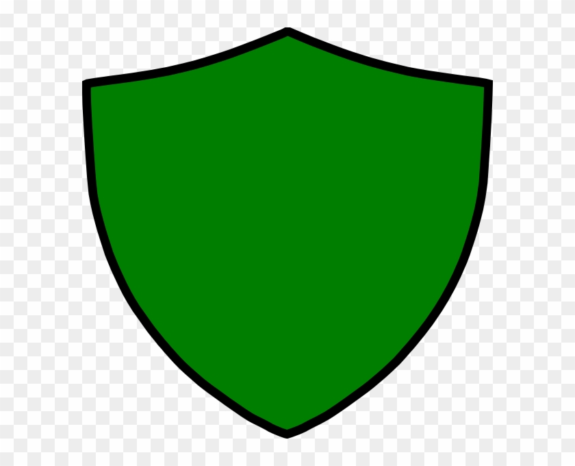 Moss Shield Clip Art At Clker - Green Shield Logo Png #1107622