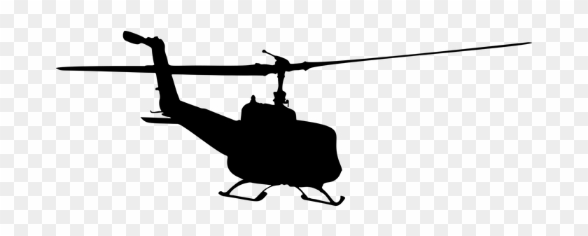 Chopper Flying Helicopter Machine Silhouet - Helicopter Silhouette #1107631