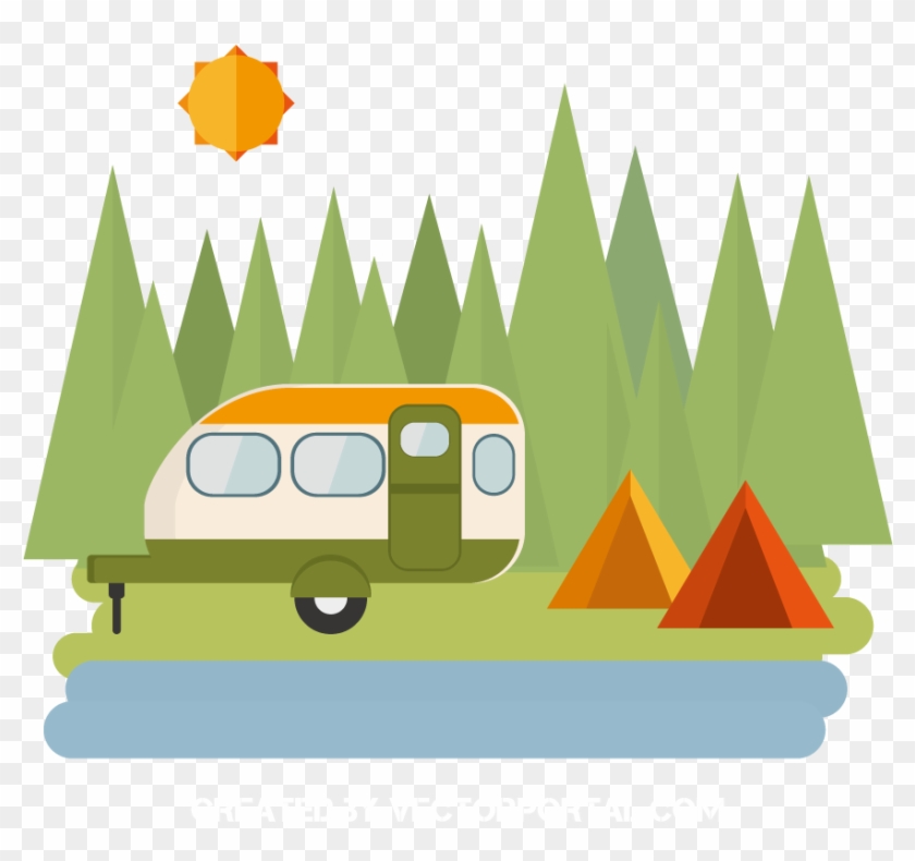 Camping Tent Clip Art - Camping Tent Vector Png #1107711