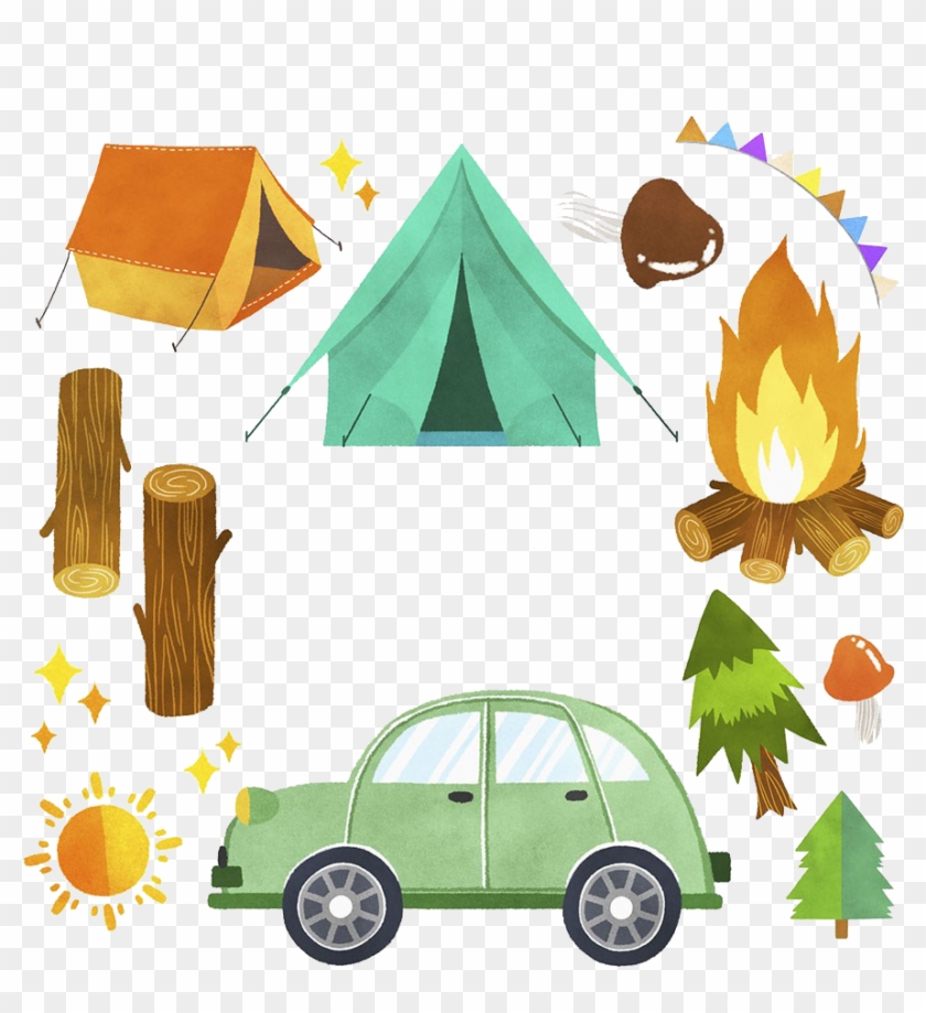 Camping Tent Campsite Illustration - Thumbnail #1107719