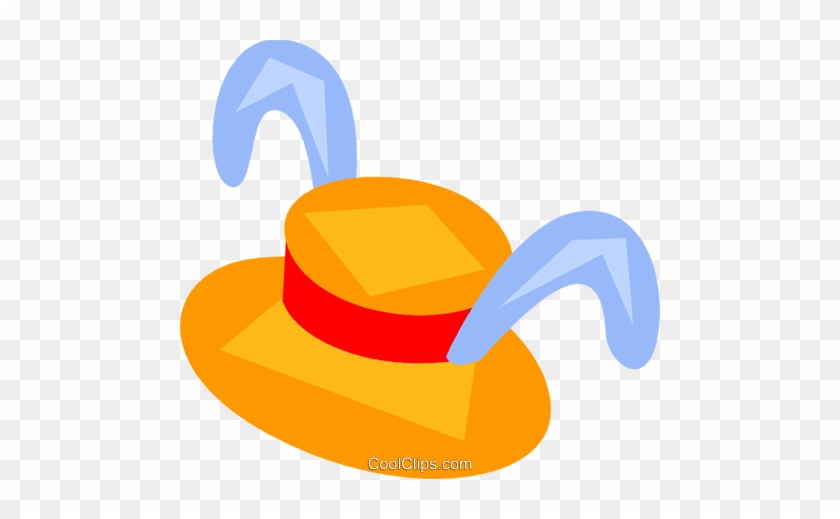 Easter Hat Royalty Free Vector Clip Art Illustration - Easter Hat Clipart #1107738