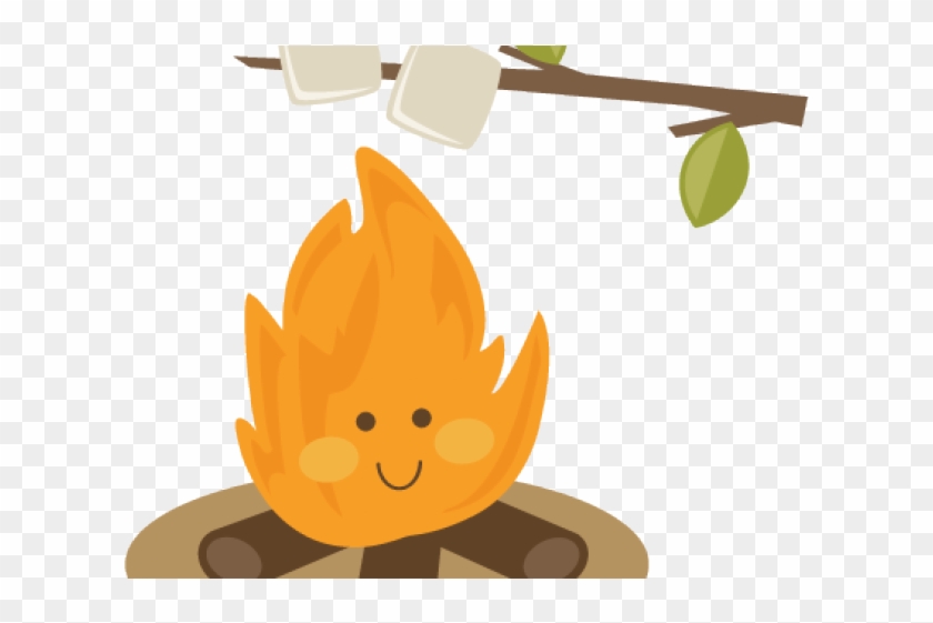 Camp Fire Clipart Roast Marshmallow - Camp Out Clip Art #1107824
