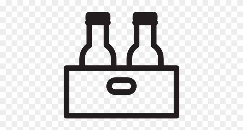 Two Rum Bottles In A Box Vector - Alcoholic Drink #1107968