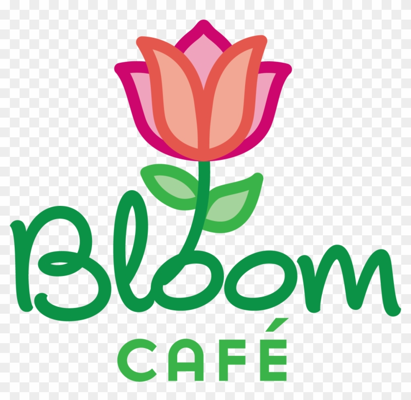 Script “bloom” With A Flower Growing Out Of It - Bloom Cafe #1107982