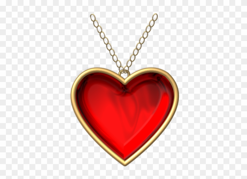 Heart Locket Clipart - Heart Necklace Clipart #1108054