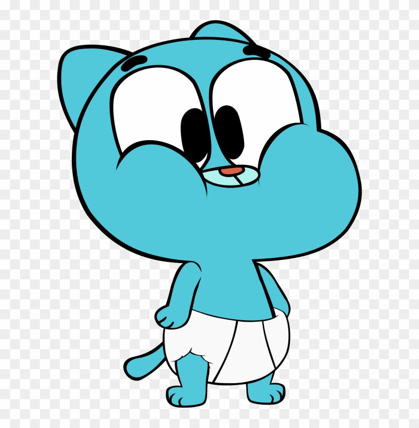 Baby Gumball V2 By Megarainbowdash2000 - The Amazing World Of Gumball #1108062