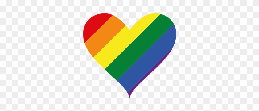 Download - Heart Gay Pride Flag #1108083