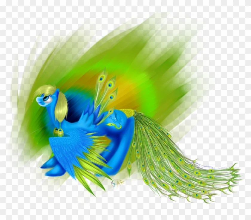 Peacock Phoenix By Inkfire-rainbowprism - Phoenix Peacock #1108133