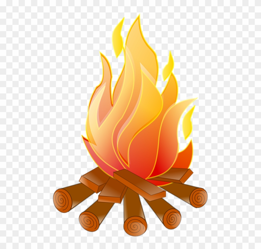 Fire Flame Hot Burn Vector Icon Warm Danger And Cooking - Hot Fire Clip Art #1108178