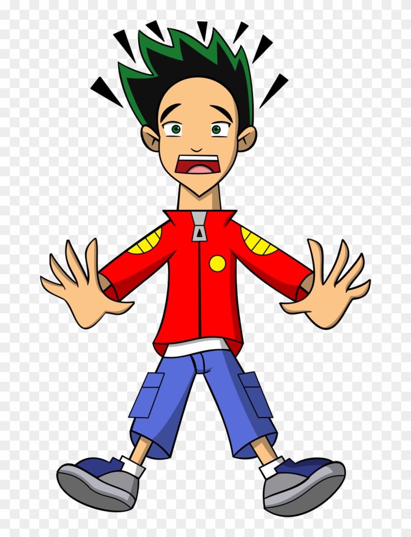 Jake Long Got Scared By Ninjawoodpeckers91 - Scared Person Png Cartoon -  Free Transparent PNG Clipart Images Download