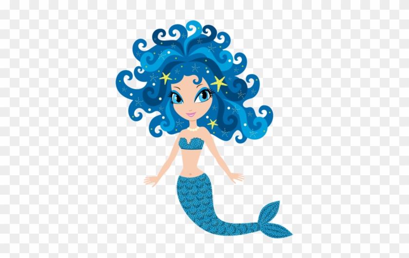 Blue Mermaid Wheelchair Costume Child's - Mermaid Cartoon #1108285