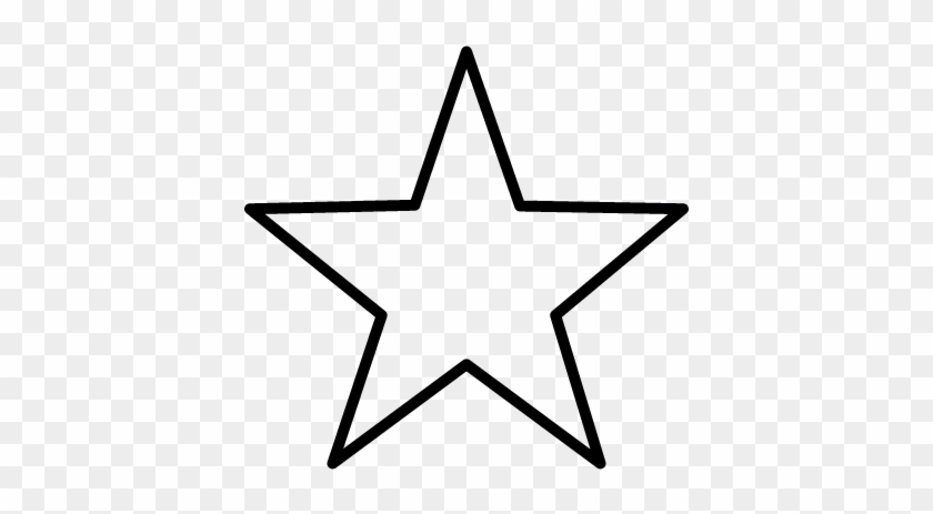 5 Point Star Vector - Star Shape Clip Art #1108328