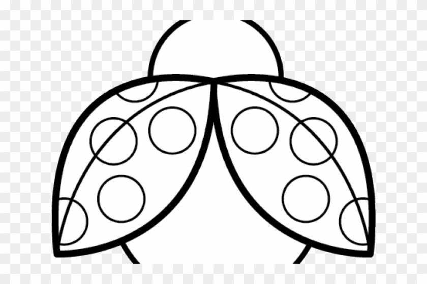 Symmetry Clipart Ladybug - Ladybug Black And White #1108367