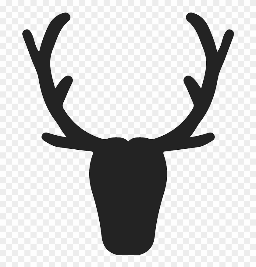 Traditional Antler Silhouette Stamp - Return Address #1108393