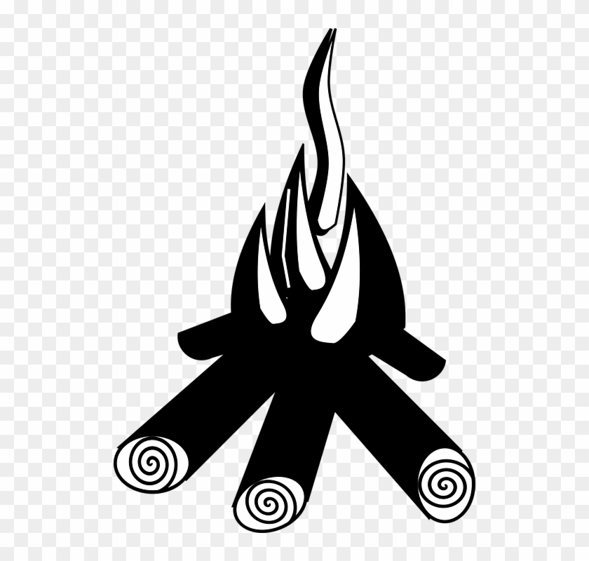 Simple Illustration Of Campfire Vector Icon For - Camp Fire Silhouette Png #1108424