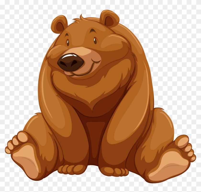 Brown Bear Illustration - Flashcard Bear #1108515