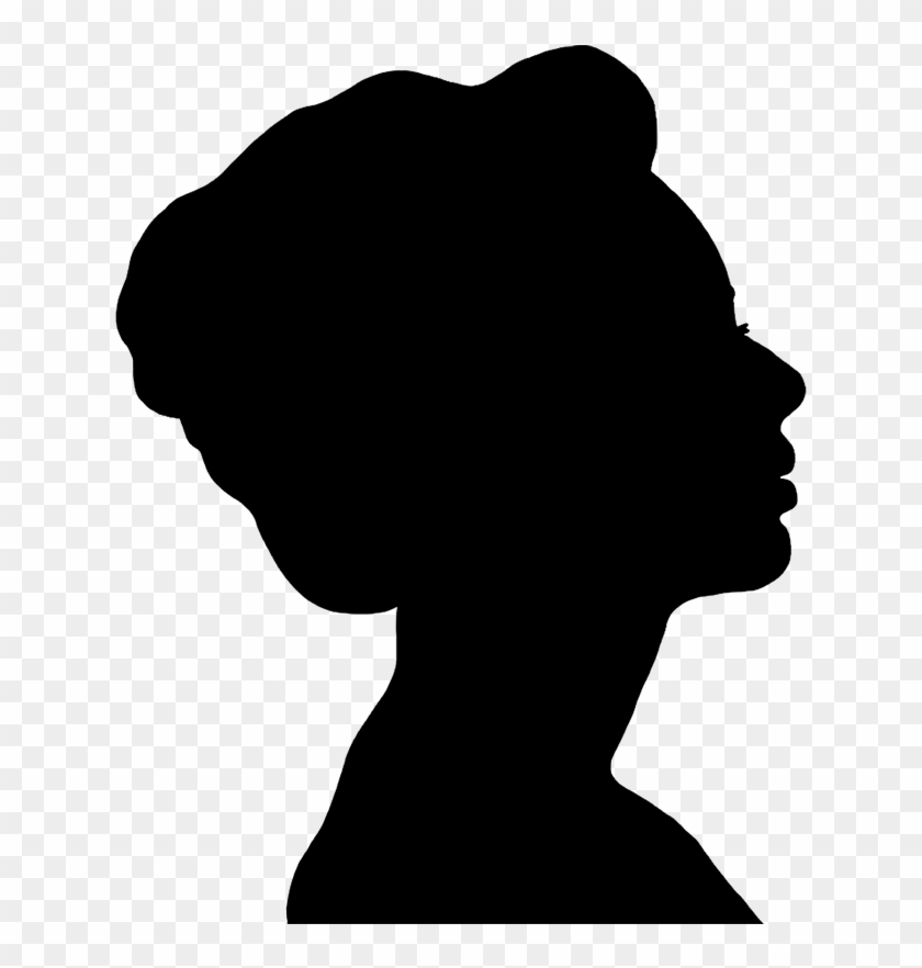 Black Silhouette Woman Head #1108527
