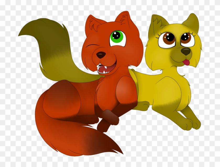 Two Little Wolves By Cat N Marshmallows - Cartoon #1108571