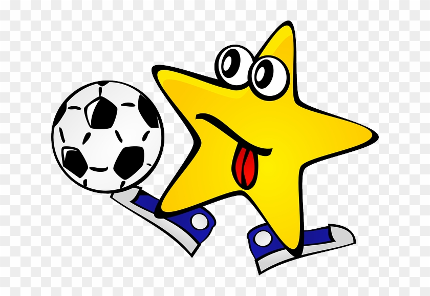 Yellow Football, Football Player, Sports, Gaming, Star, - Juego De Las Estrellas Futbol #1108718