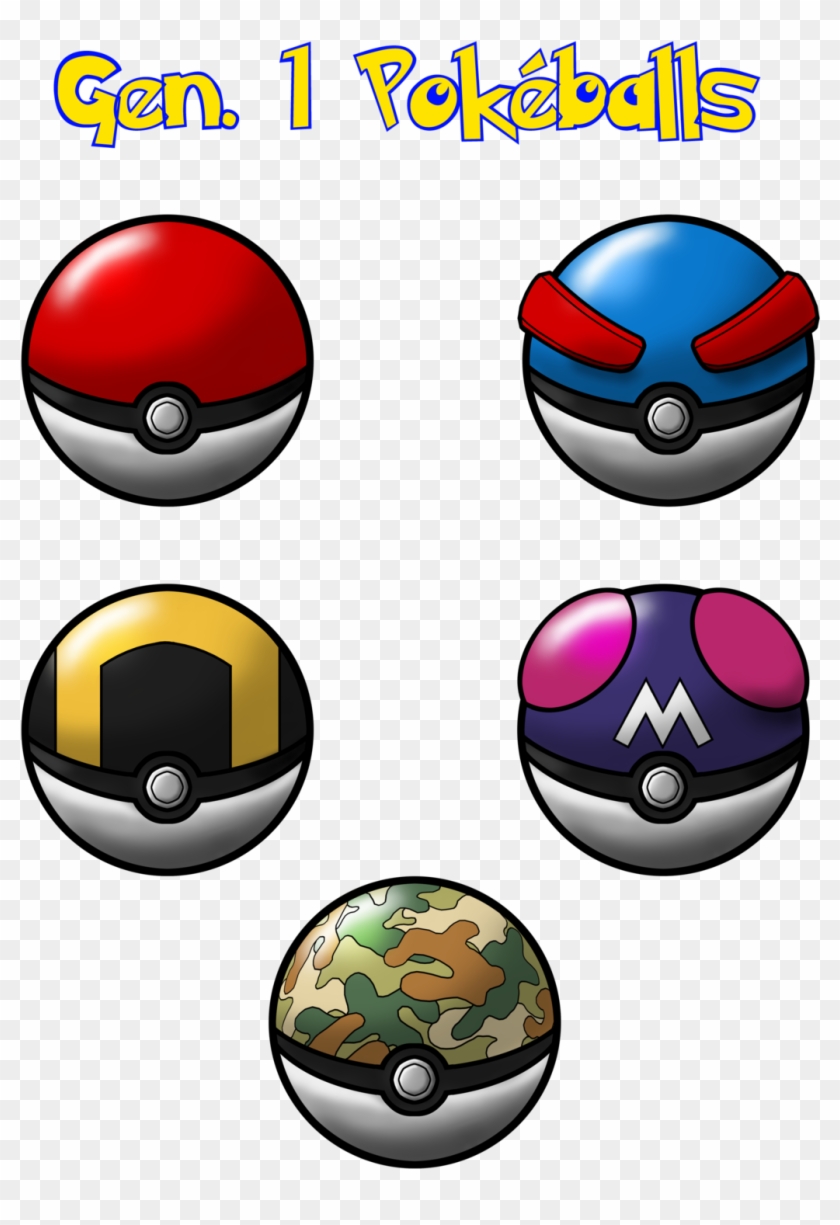 1 Poke Balls By Falco4077 - All Pokeballs Gen 1 #1108853