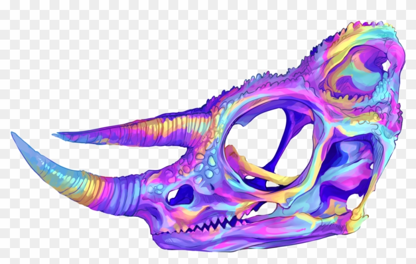Jacksons Chameleon Skull By Aliensphynx - Digital Art #1108925