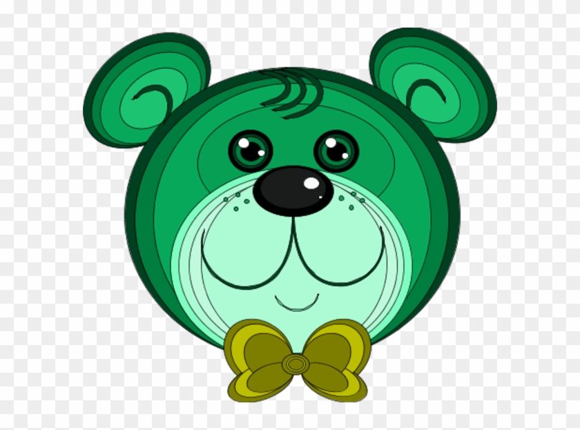Teddy Bear Wearing Bow Tie - Bear Clipart Face #1108937
