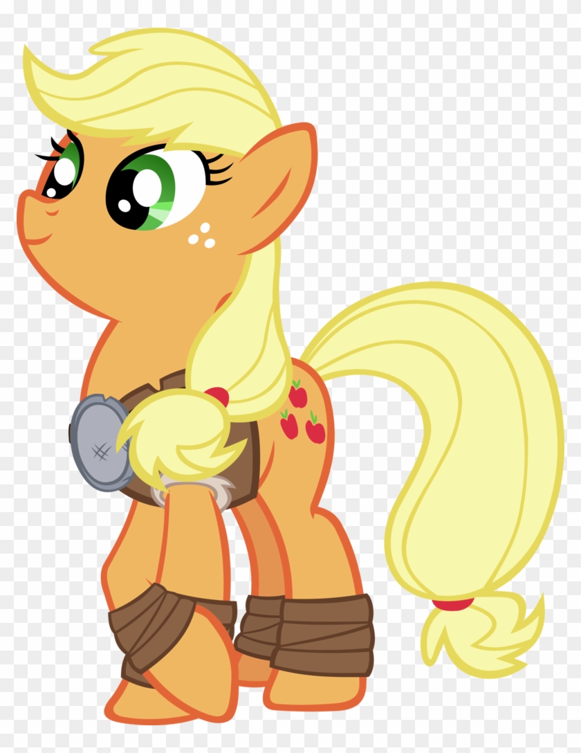 Applejack Dressed As Rockhoof By Ironm17 - Mlp Meadowbrook And Rockhoof #1109014