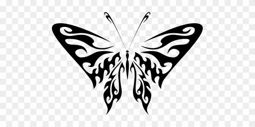 Abstract Animal Black Butterfly Fly Insect - Butterfly Clip Art #1109132