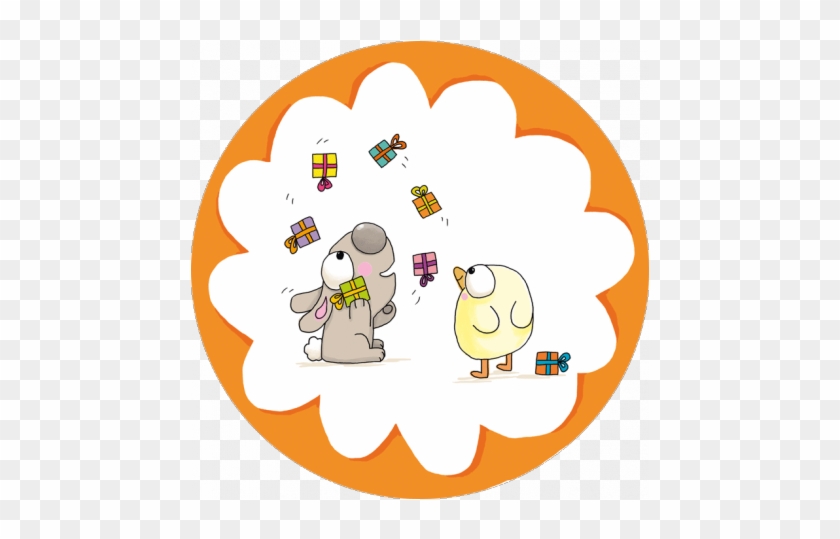 Carole Wey Round Postcard "jongler" - Cartoon #1109266