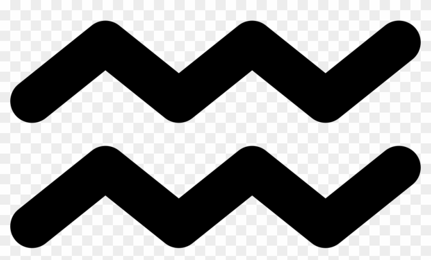 Aquarius Png - Aquarius Zig Zag Symbol #1109274