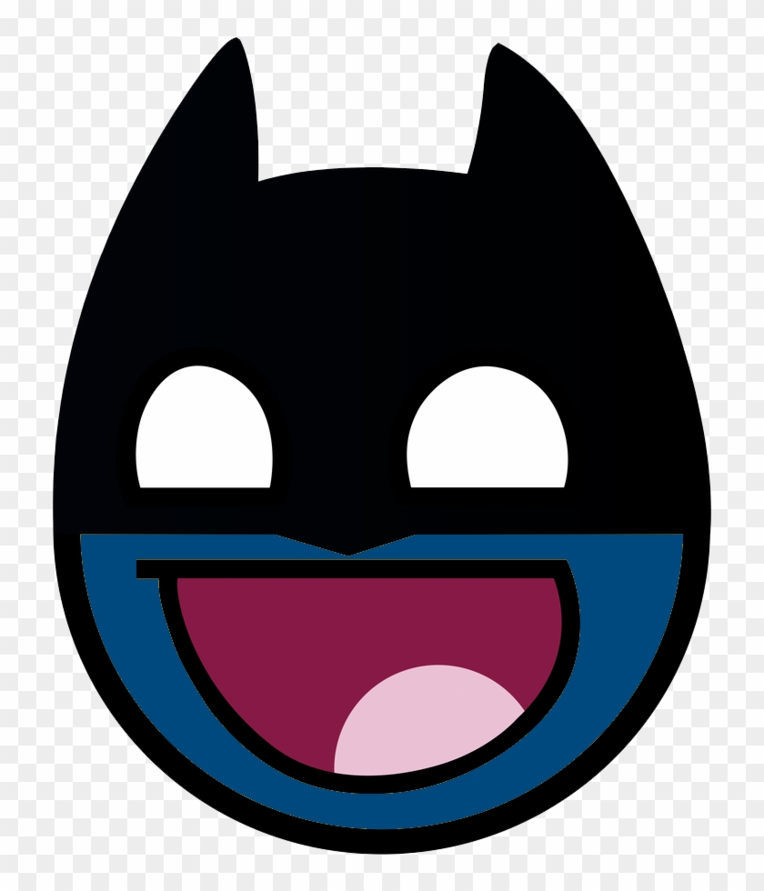 Awesome Face Batman - Batman Emoji - Free Transparent PNG Clipart Images  Download