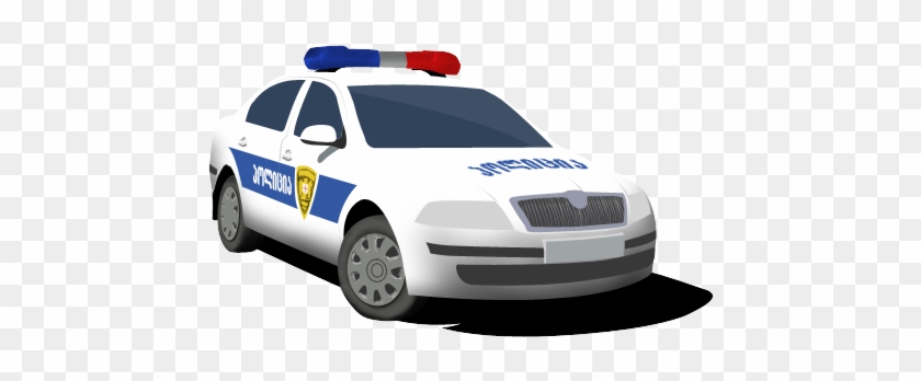 Georgian Police By Sanakoev - Police Patrol Car Vector Png #1109528