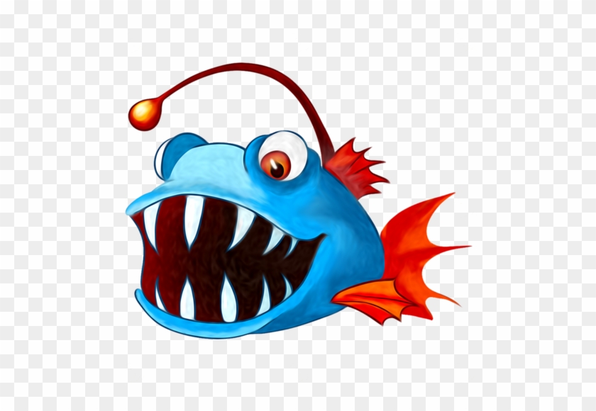 Animales Infantiles Pez Piraña - Angler Fish Clipart Png #1109653