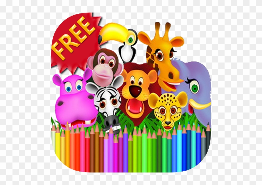 Coloring Book Wild Animals - Animals Coloring Book [book] #1109782