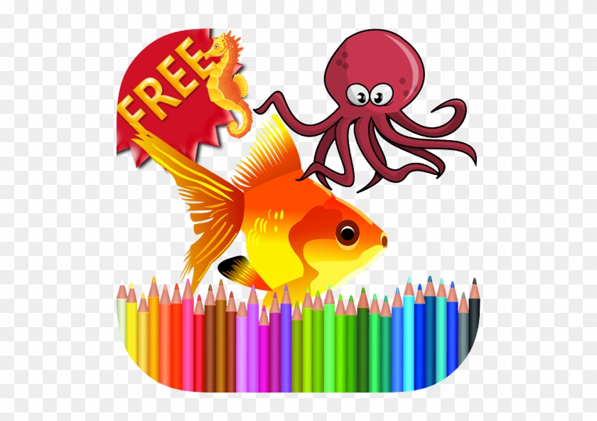 Coloring Book Sea Animals - Coloring Book Sea Animals #1109786